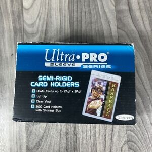 Ultra Pro Semi Rigid Card Holders Box of 200 Great for Graded Submissions PSA